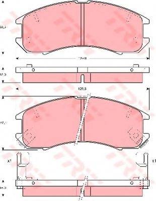 DR!VE+ DP1010100481 Комплект гальмівних колодок, дискове гальмо