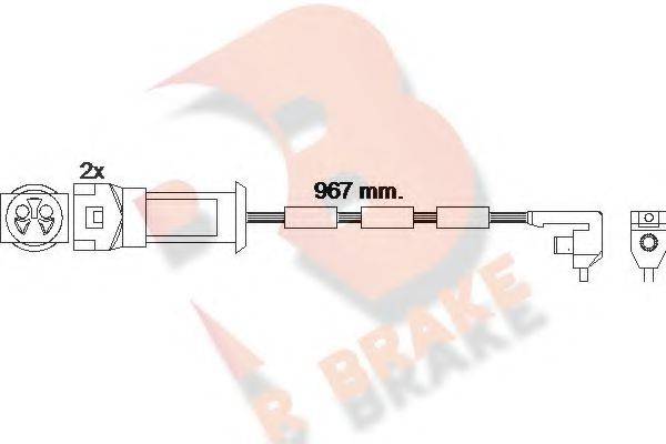 R BRAKE 610069RB Сигналізатор, знос гальмівних колодок