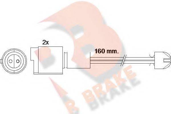 R BRAKE 610090RB Сигналізатор, знос гальмівних колодок