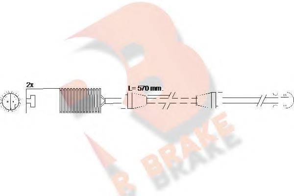 R BRAKE 610395RB Сигналізатор, знос гальмівних колодок