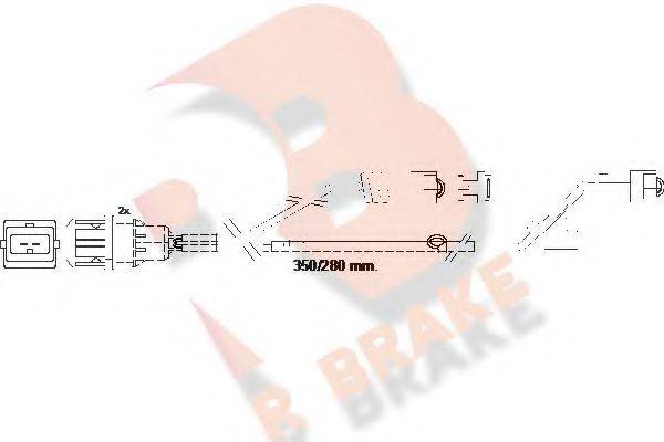 R BRAKE 610423RB Сигналізатор, знос гальмівних колодок