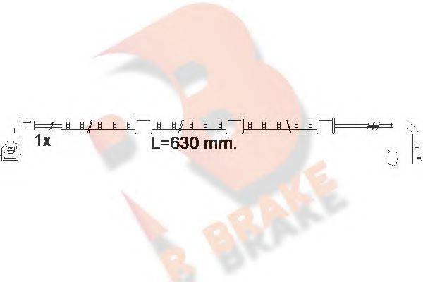 R BRAKE 610591RB Сигналізатор, знос гальмівних колодок