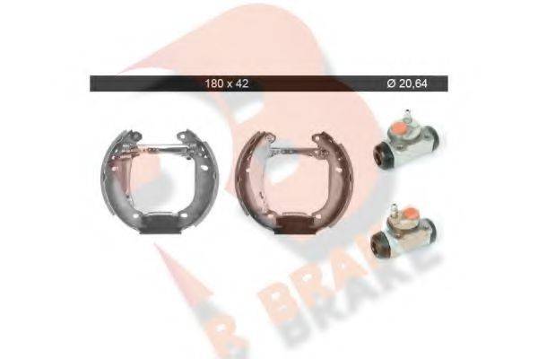 R BRAKE 79RBKT0103 Комплект гальмівних колодок