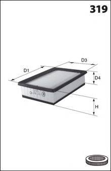 LUCAS FILTERS LFAF165 Повітряний фільтр