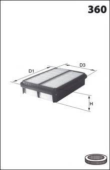 LUCAS FILTERS LFAF302 Повітряний фільтр