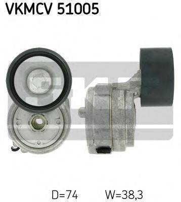 SKF VKMCV51005 Натяжний ролик, полікліновий ремінь