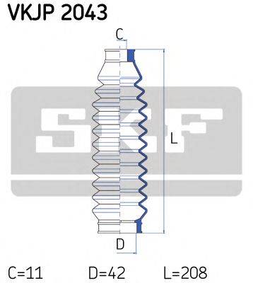 SKF VKJP2043 Комплект пильника, рульове керування