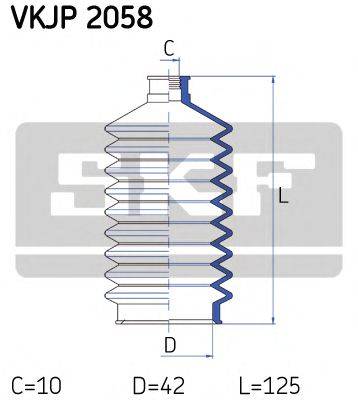 SKF VKJP2058 Комплект пильника, рульове керування