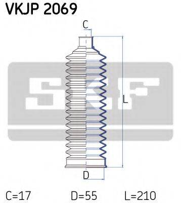 SKF VKJP2069 Комплект пильника, рульове керування