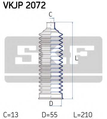 SKF VKJP2072 Комплект пильника, рульове керування