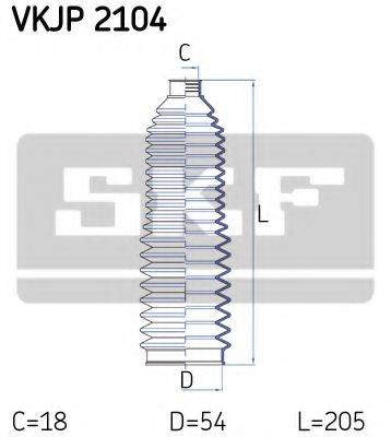 SKF VKJP2104 Комплект пильника, рульове керування