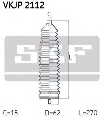 SKF VKJP2112 Комплект пильника, рульове керування