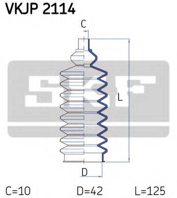 SKF VKJP2114 Комплект пильника, рульове керування