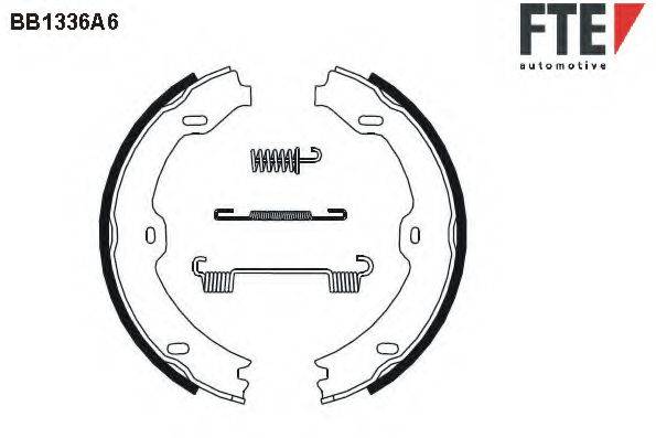 FTE BB1336A6 Комплект гальмівних колодок, стоянкова гальмівна система