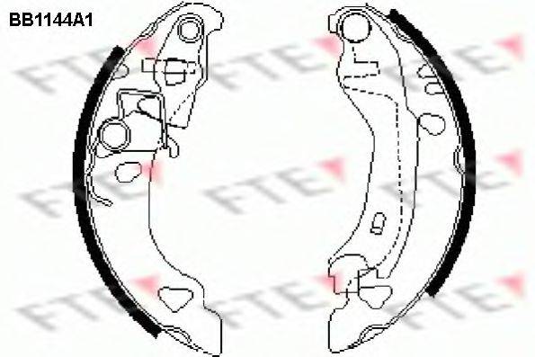 FTE BB1144A1 Комплект гальмівних колодок