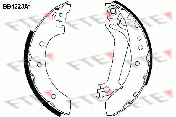 FTE BB1223A1 Комплект гальмівних колодок