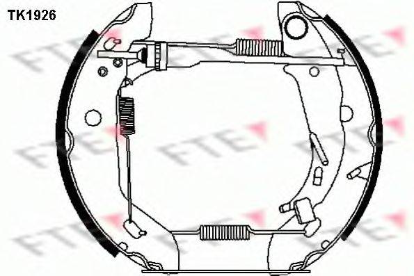 FTE TK1926 Комплект гальмівних колодок