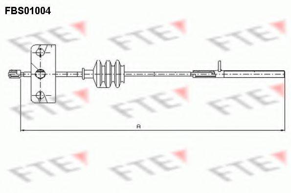 FTE FBS01004 Трос, стоянкова гальмівна система