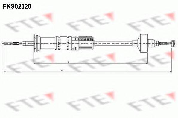 FTE FKS02020 Трос, управління зчепленням