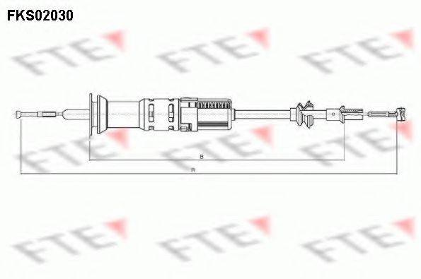 FTE FKS02030 Трос, управління зчепленням