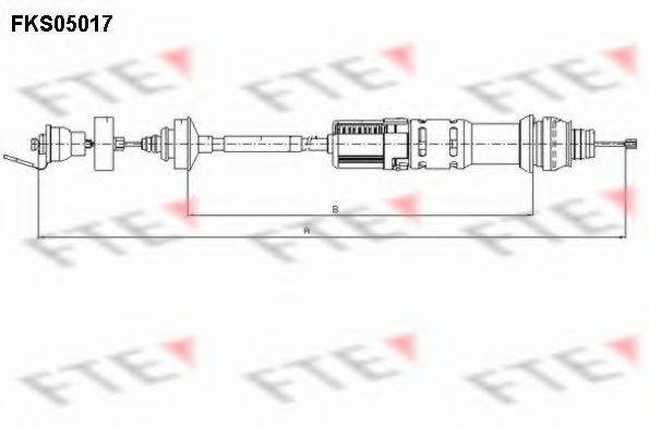 FTE FKS05017 Трос, управління зчепленням