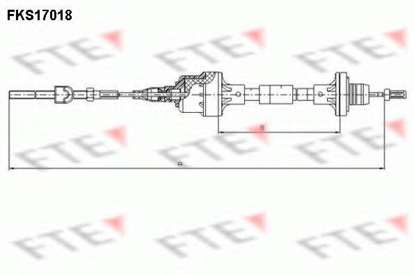 FTE FKS17018 Трос, управління зчепленням