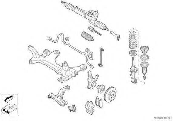 HERTH+BUSS JAKOPARTS N01978VA Рульове управління; Підвіска колеса
