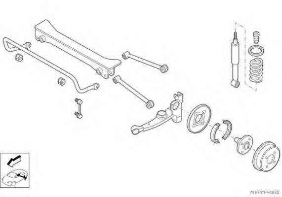 HERTH+BUSS JAKOPARTS N03020HA Рульове управління; Підвіска колеса