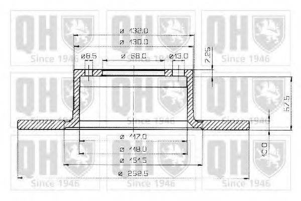 QUINTON HAZELL BDC3133 гальмівний диск