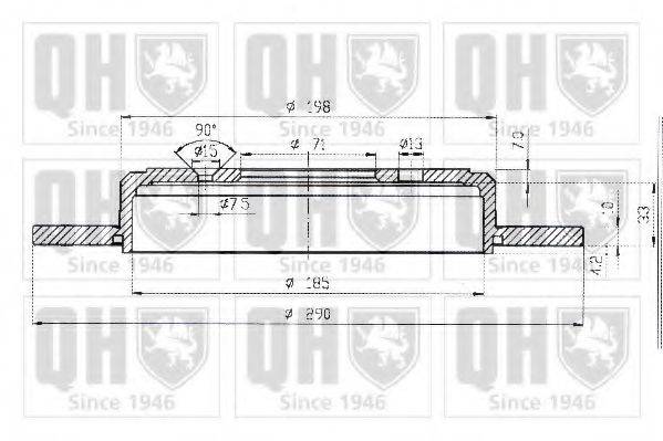 QUINTON HAZELL BDC3777 гальмівний диск