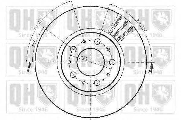 QUINTON HAZELL BDC3912 гальмівний диск