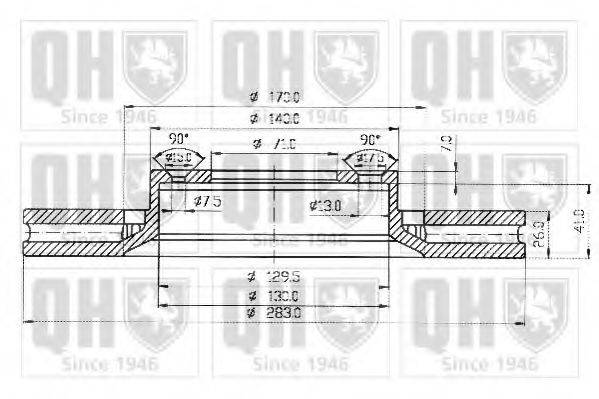 QUINTON HAZELL BDC4507 гальмівний диск