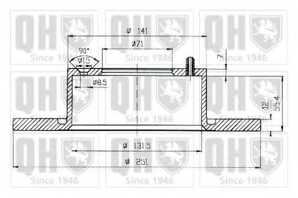 QUINTON HAZELL BDC4530 гальмівний диск