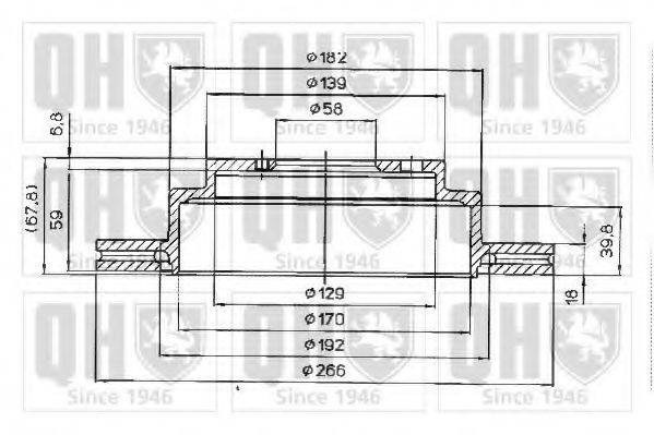 QUINTON HAZELL BDC4642 гальмівний диск