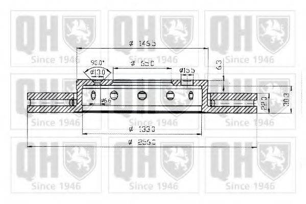 QUINTON HAZELL BDC4669 гальмівний диск