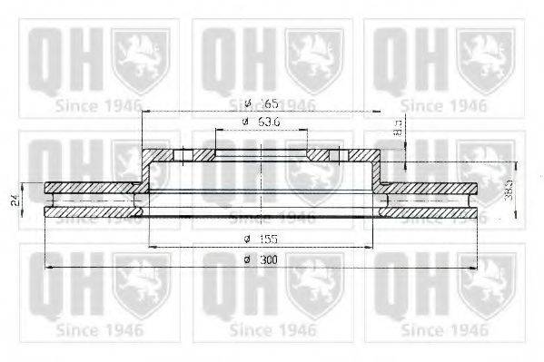 QUINTON HAZELL BDC5199 гальмівний диск