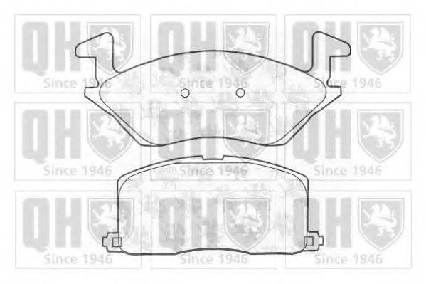 QUINTON HAZELL BP689 Комплект гальмівних колодок, дискове гальмо