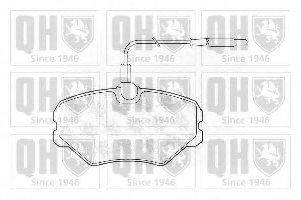 QUINTON HAZELL BP909 Комплект гальмівних колодок, дискове гальмо