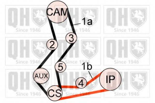 QUINTON HAZELL QBK599 Комплект ременя ГРМ