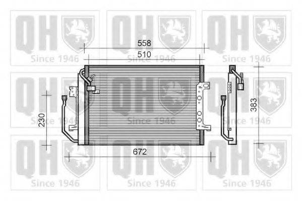 QUINTON HAZELL QCN110 Конденсатор, кондиціонер