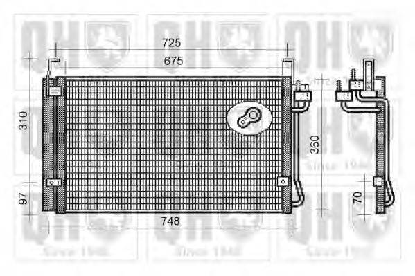 QUINTON HAZELL QCN434 Конденсатор, кондиціонер