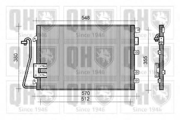 QUINTON HAZELL QCN468 Конденсатор, кондиціонер