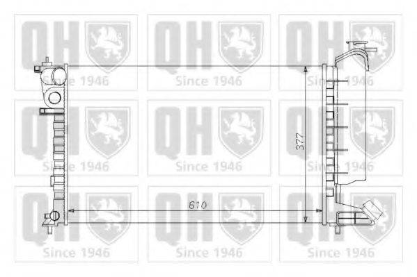 QUINTON HAZELL QER1264 Радіатор, охолодження двигуна