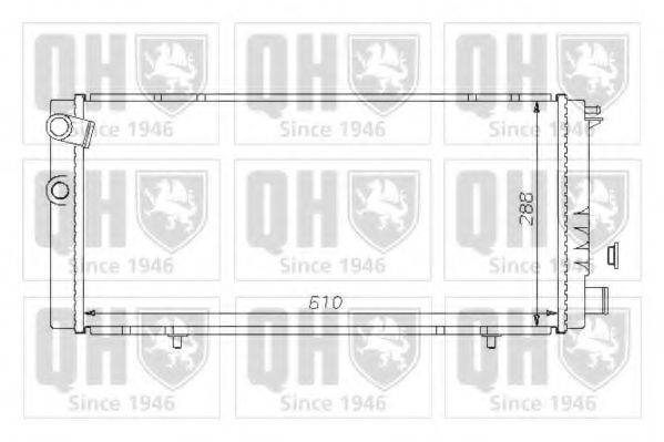 QUINTON HAZELL QER1293 Радіатор, охолодження двигуна