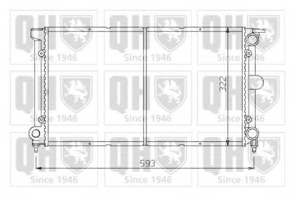 QUINTON HAZELL QER1399 Радіатор, охолодження двигуна