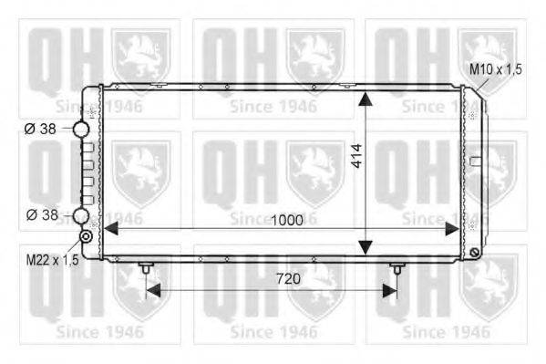 QUINTON HAZELL QER1512 Радіатор, охолодження двигуна
