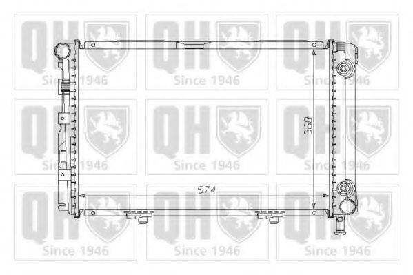 QUINTON HAZELL QER1745 Радіатор, охолодження двигуна