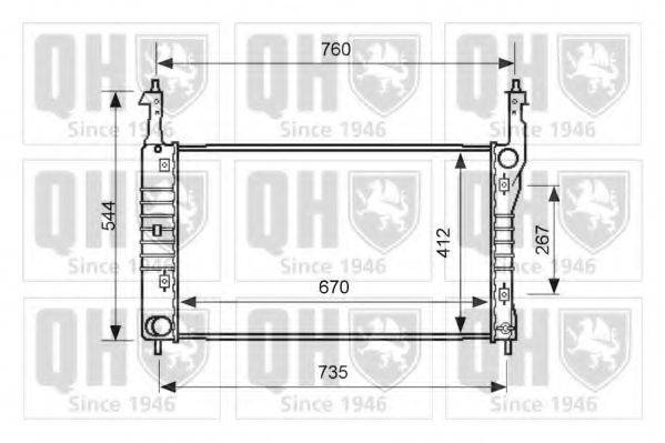 QUINTON HAZELL QER1869 Радіатор, охолодження двигуна