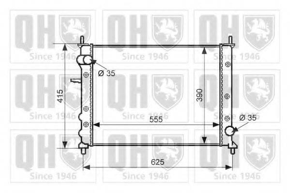 QUINTON HAZELL QER1922 Радіатор, охолодження двигуна