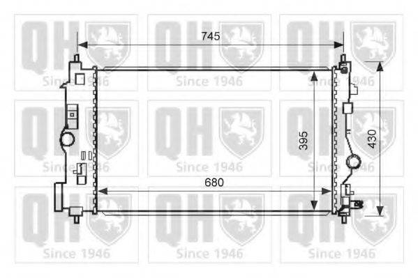 QUINTON HAZELL QER2056 Радіатор, охолодження двигуна